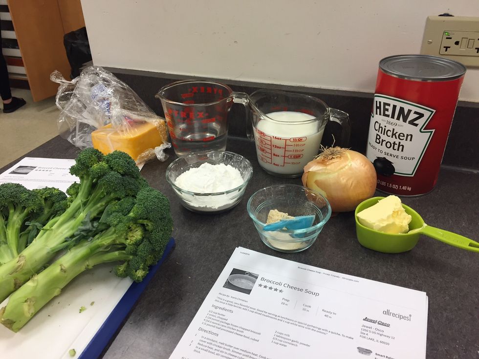 Gather ingredients and measure according to recipe