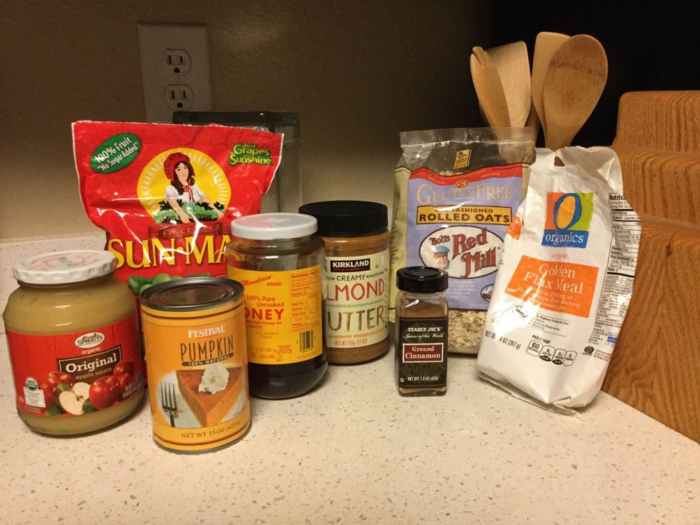 Gather ingredients. Combine flax seed and warm water in a bowl. Allow to sit for five minutes, or until the mixture becomes an egg-like consistency.