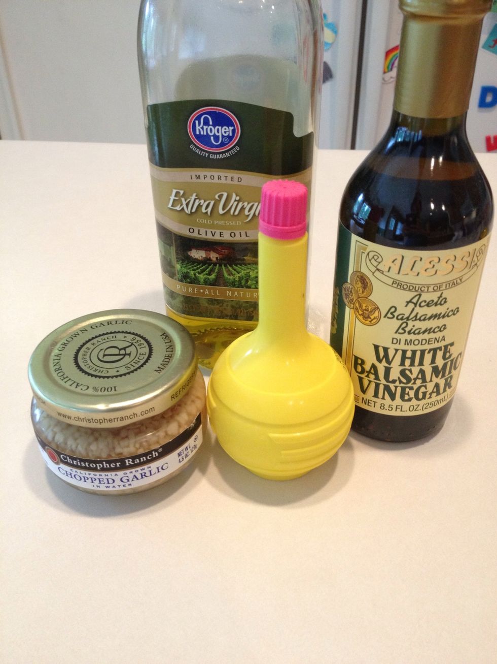 Gather ingredients for dressing.