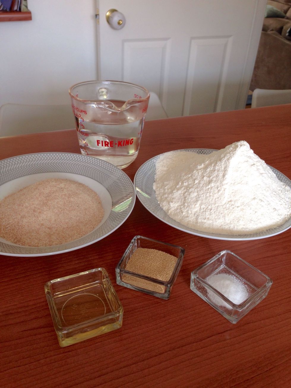 Gather ingredients for the crust