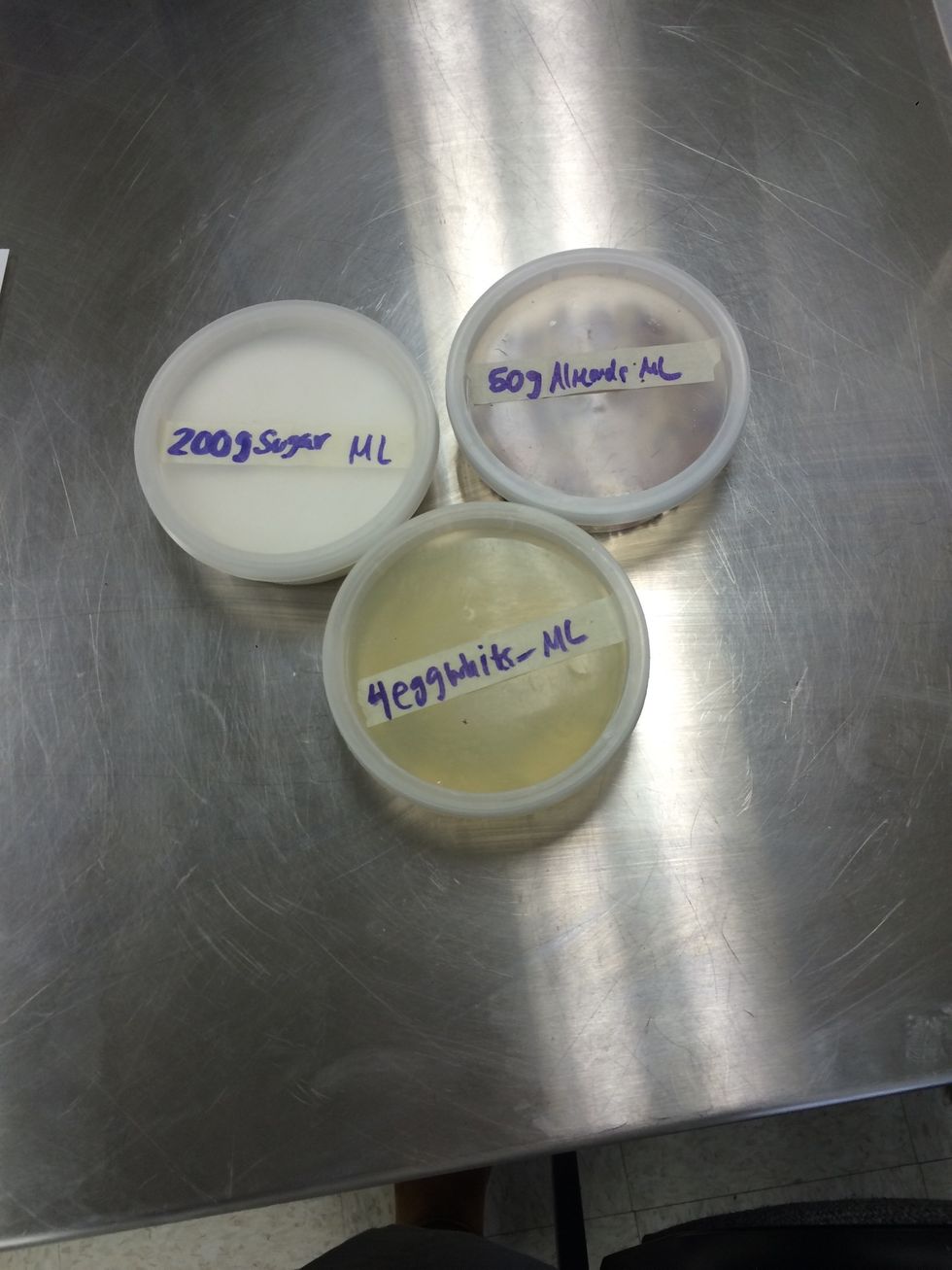 Gather ingredients for the meringue layers.