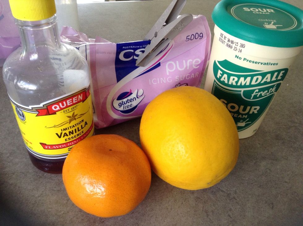 Gather ingredients for the topping