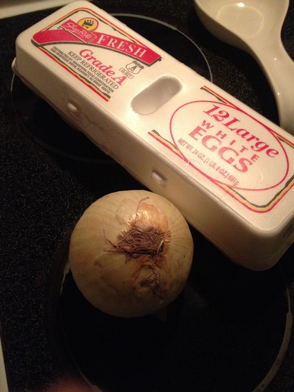 Gather ingredients (you can use most veggies and or chopped meats if you want, quiches are great because of the versatility, use up what you have)