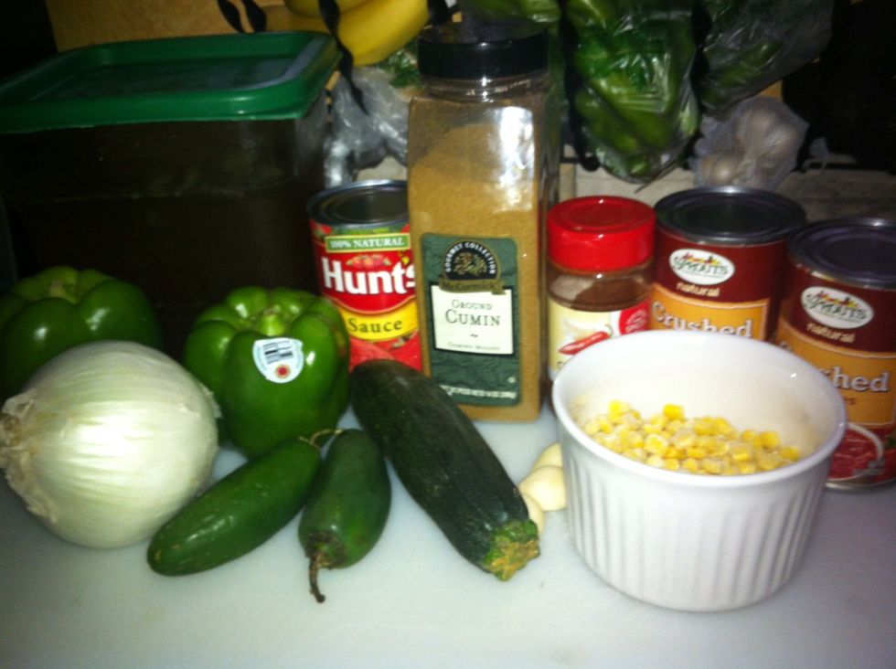 Gather ingredients.... :)