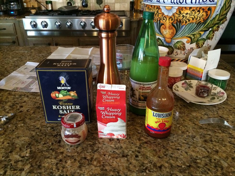 Gather ingredients.