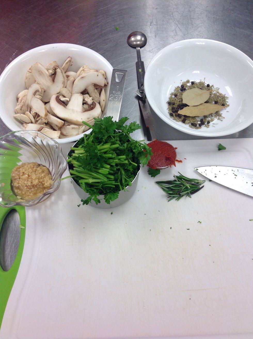 Gather other ingredients.