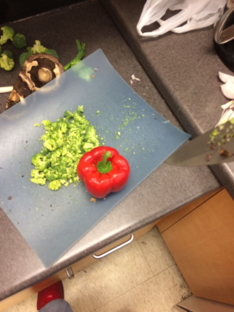 Gather red bell pepper