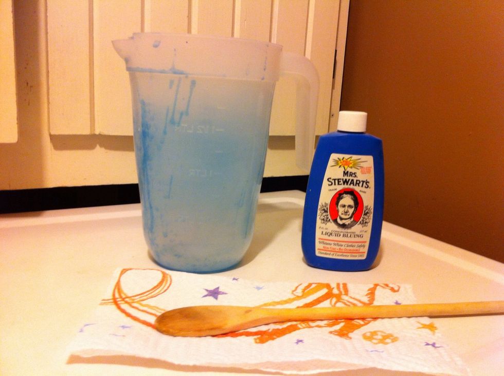 Gather supplies. As you can see my pitcher, this stains without dilution!