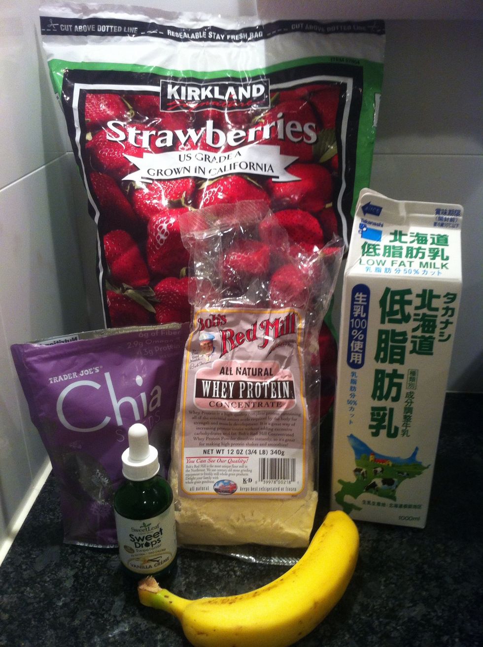 Gather supplies(i forgot to put spinach in the picture)