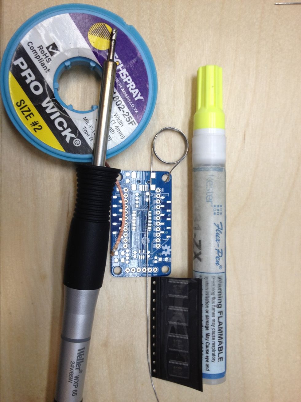Gather supplies There are some great values online for supplies. Shop around and don't forget to check out Craigslist for used soldering stations if in need of one!