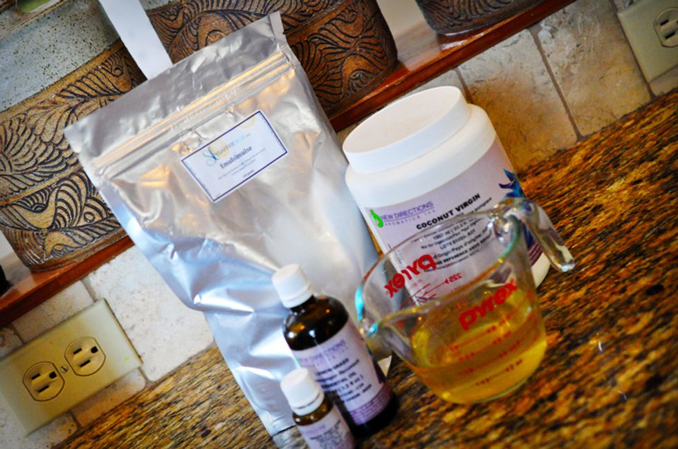 Gather the rest of your ingredients. You will also need a scale that measures grams (easily found in kitchen shops for ~$15) and a small saucepan.