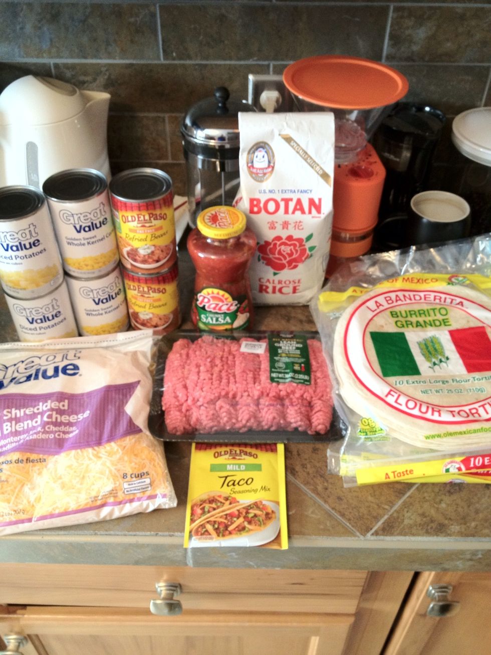 Gather the stuff. (seriously, did you even read what the supplies were? Go check them out, I'll wait.)