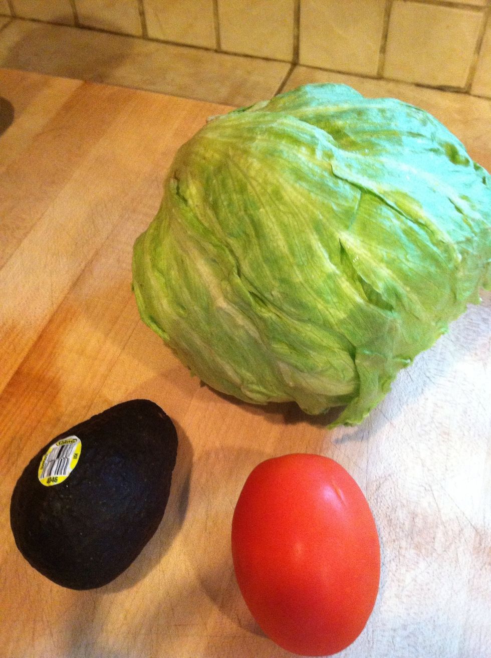 Gather veggies you want to use, wash them.