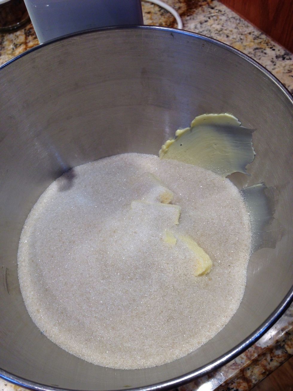 Gather your butter and sugar. Pure goodness right there!