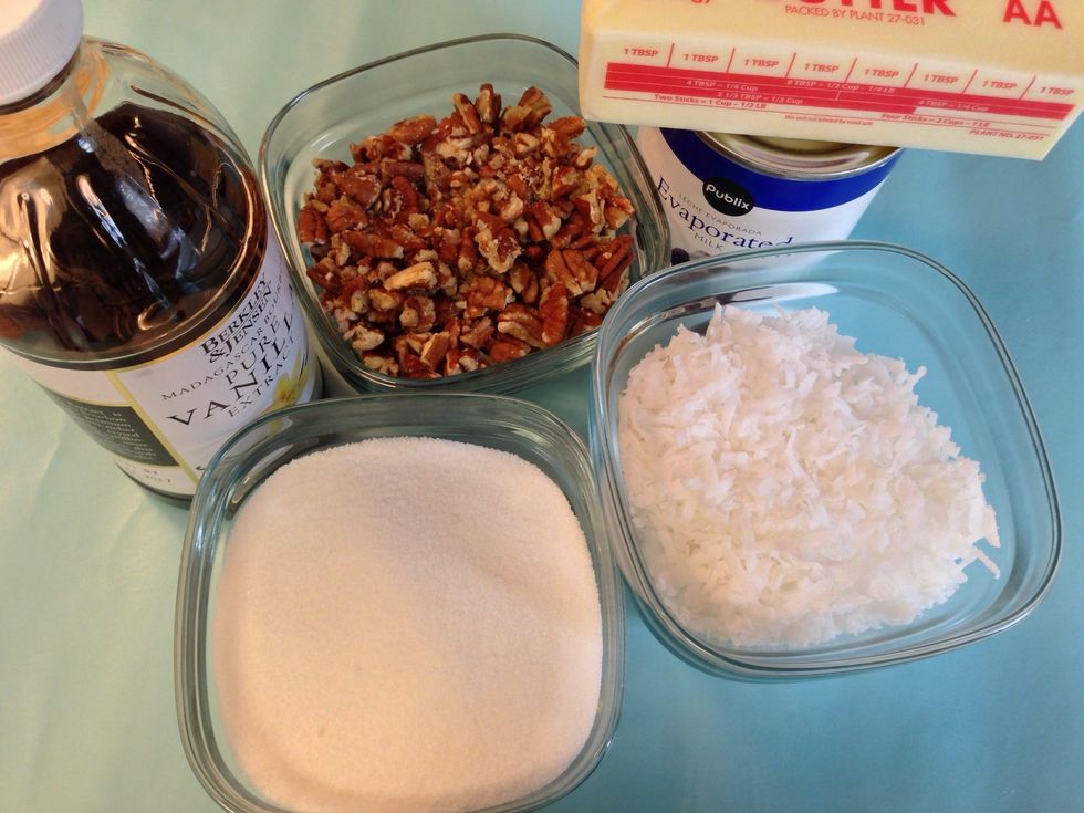 Gather your filling ingredients.