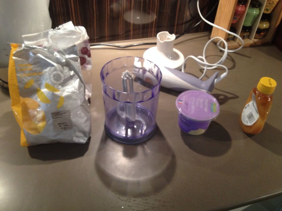 Gather your ingredients and a food processor