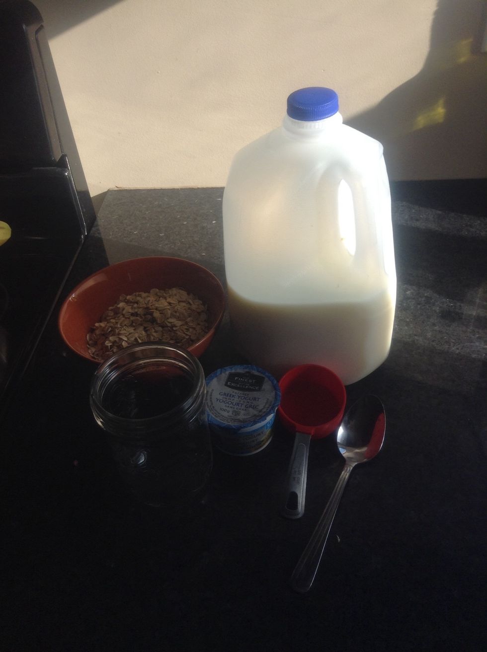 Gather your ingredients and materials.