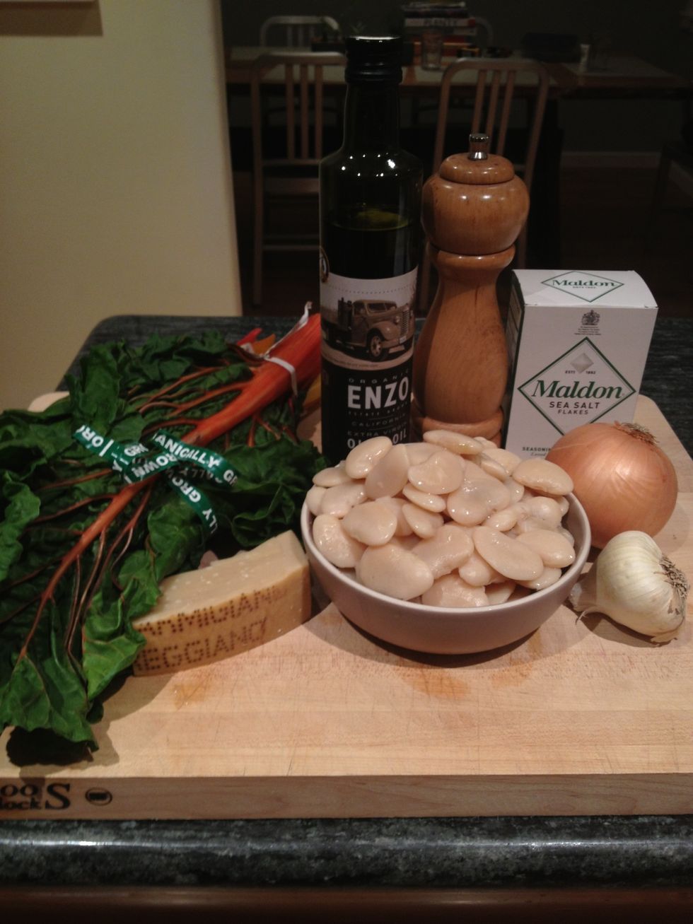 How to cook gigante beans with rainbow chard B+C Guides