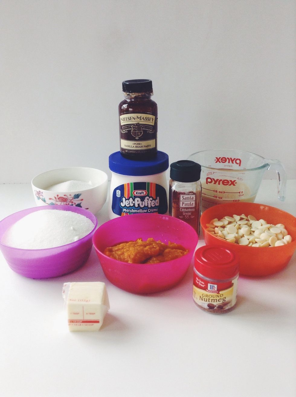 Gather your ingredients. It is best to have everything ready when making a recipe like this. The measurements are in the "supplies" tab below for any of you new snapguiders!