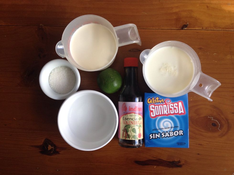 Gather your ingredients...so simple !!!