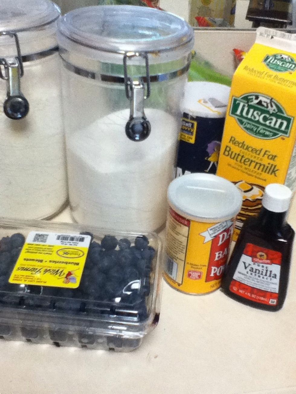 Gather your ingredients. Sorry I forgot to show the eggs!