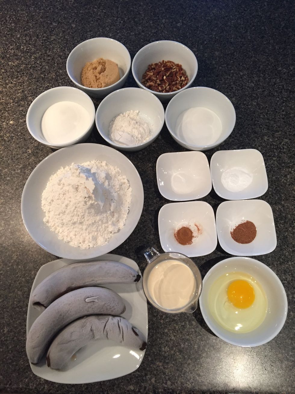 Gather your ingredients. The measurements are in the supplies (I didn't include the butter in the picture)