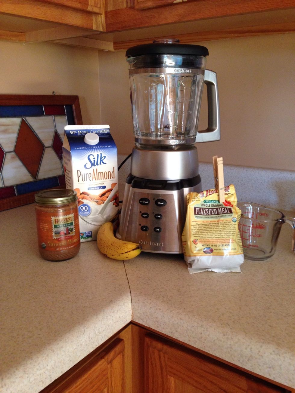 Gather your ingredients. This is a versatile smoothie, make substitutions and adaptations as you see fit.