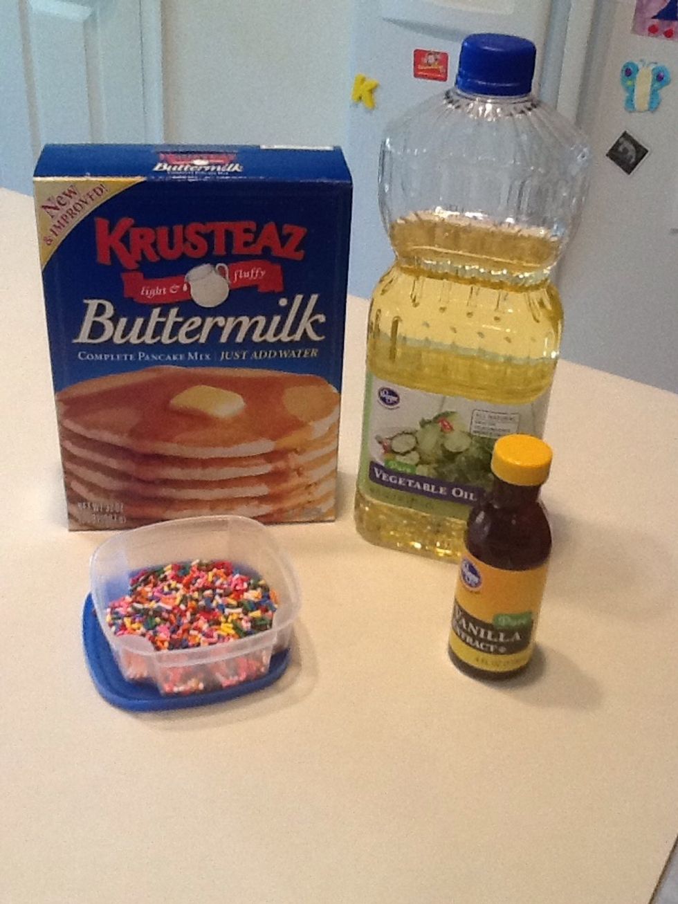 Gather your ingredients.