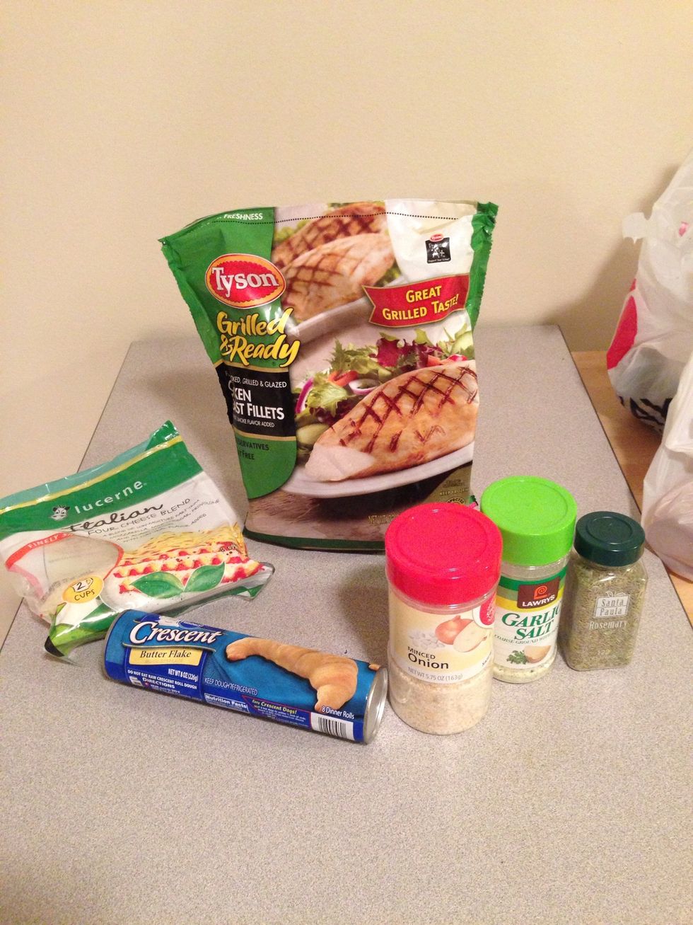 Gather your ingredients.