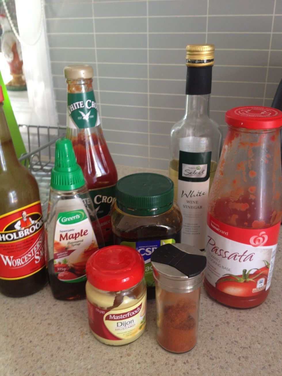 Gather your ingredients.