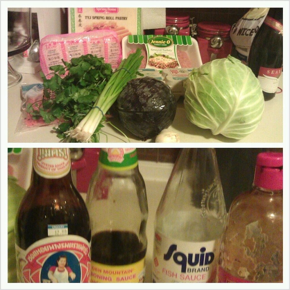 Gather your ingredients.