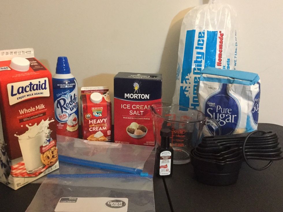 Gather your ingredients.