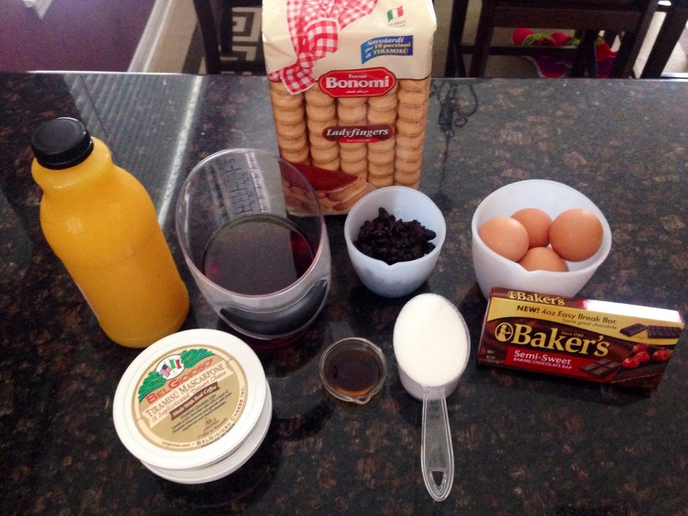Gather your ingredients.
