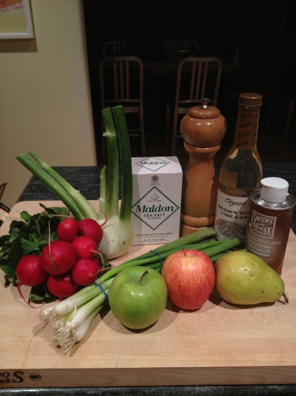 Gather your ingredients.