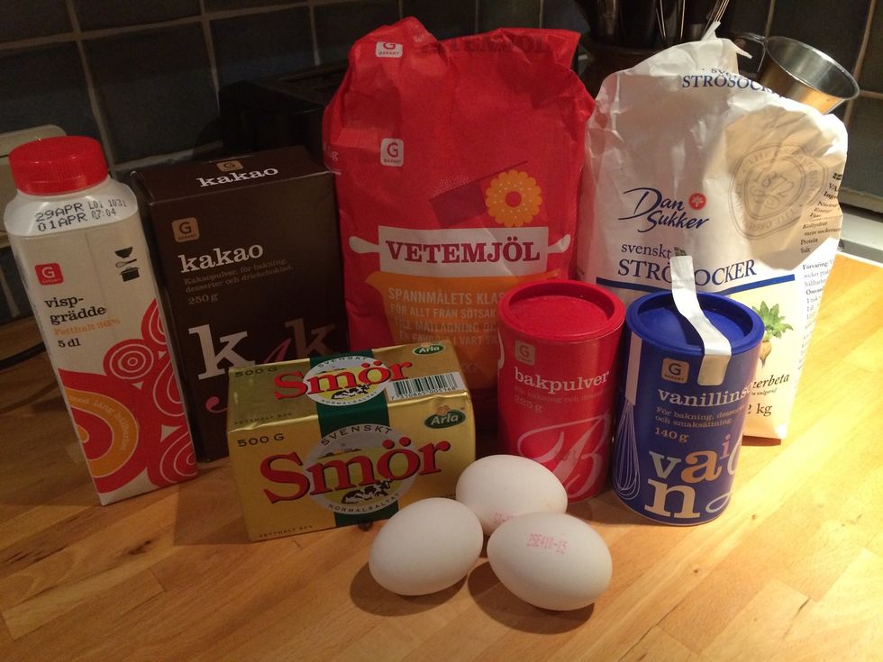 Gather your ingredients.