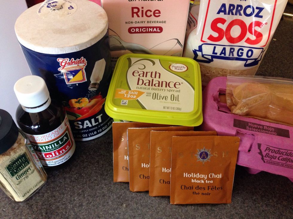 Gather your ingredients.