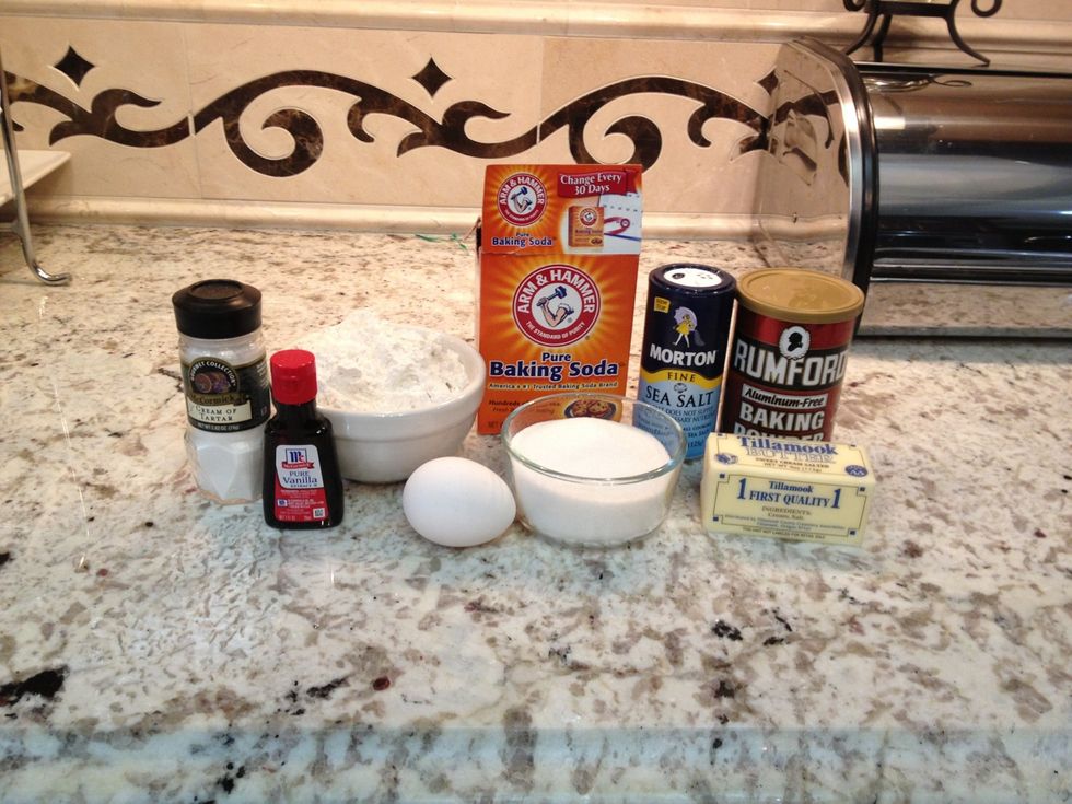 Gather your ingredients.