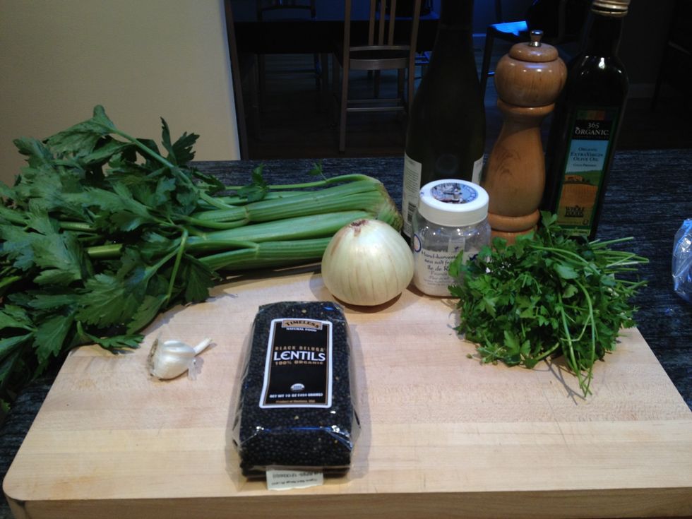 Gather your ingredients.