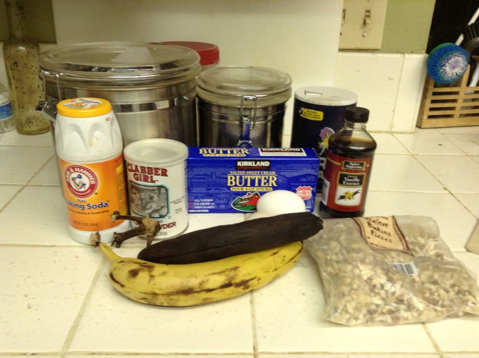 Gather your ingredients.