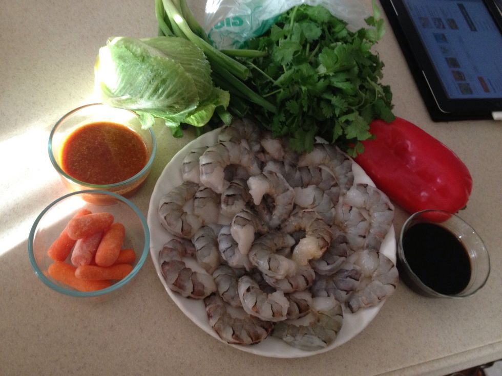 Gather your ingredients.