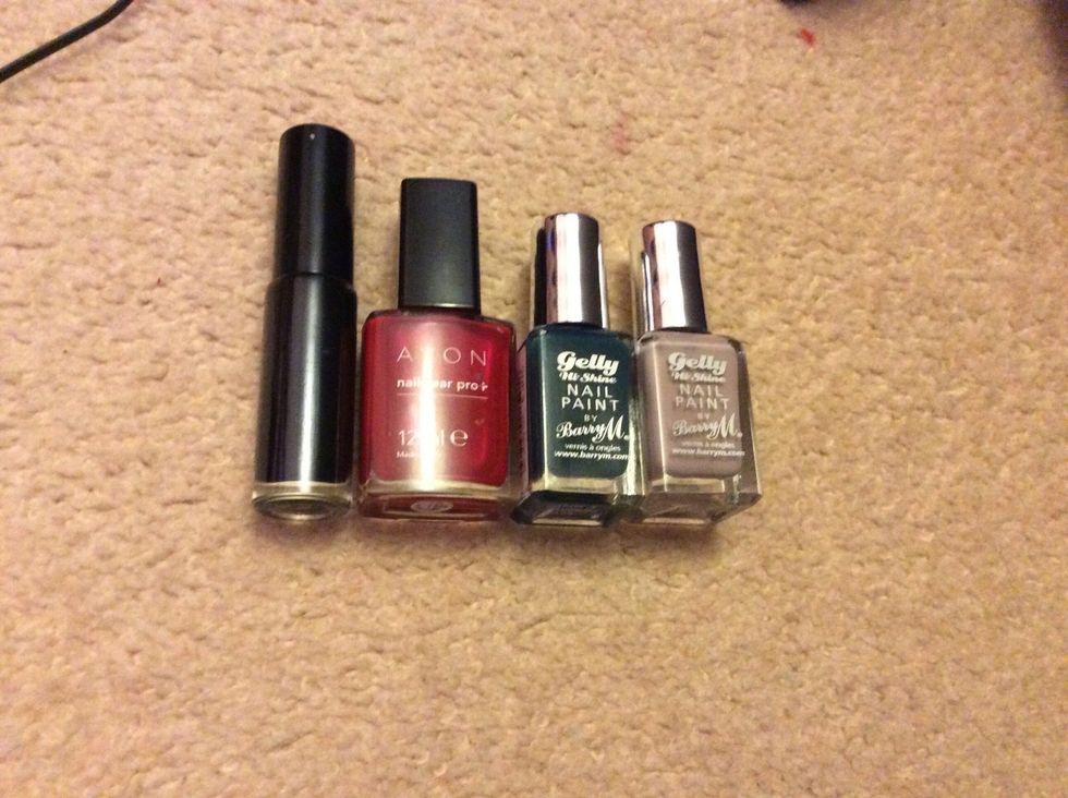 Gather your polishes