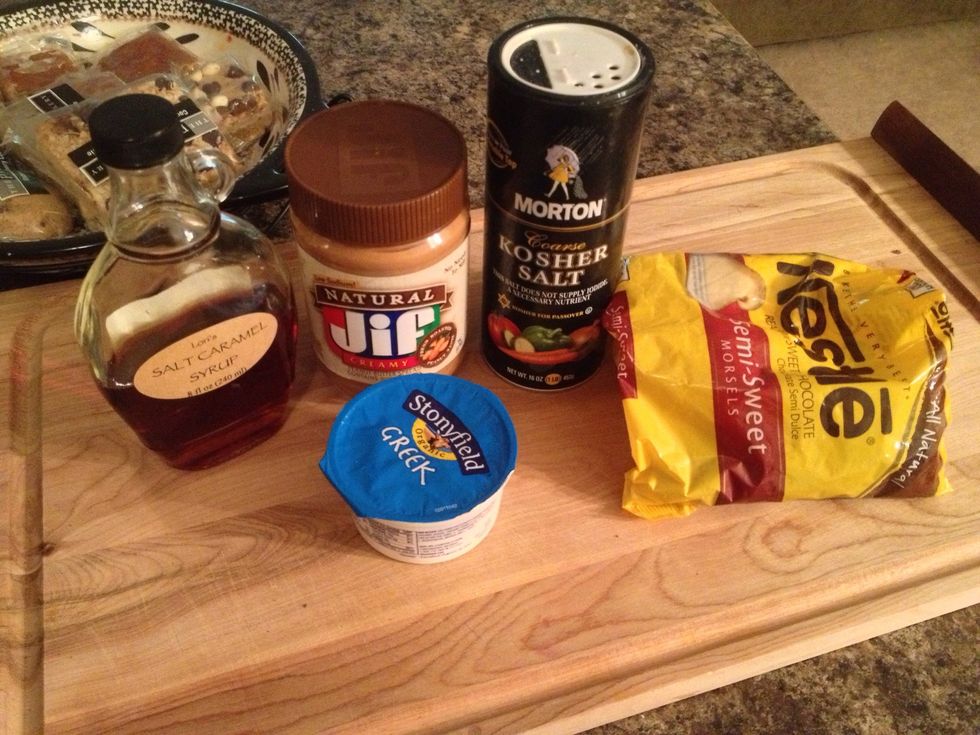 Gather your small list of ingredients.