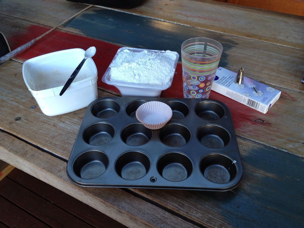 Gather your supplies and find a space you can easily get messy without getting in trouble. Working on old newspapers is best. You're about to get super messy, deal with it and move on.