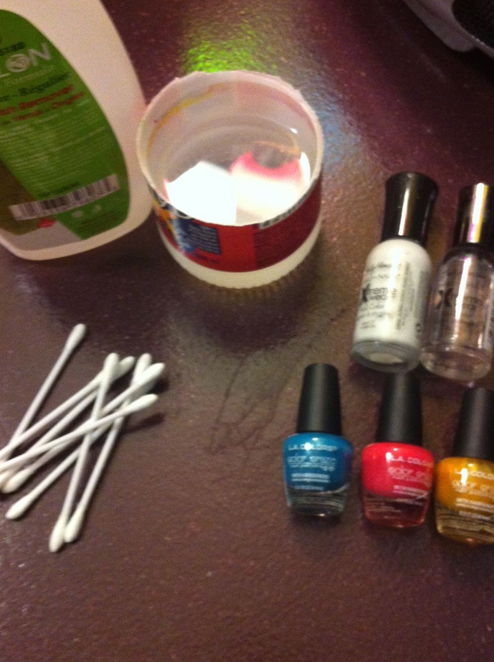 Gather your supplies (not included in the picture: toothpicks)