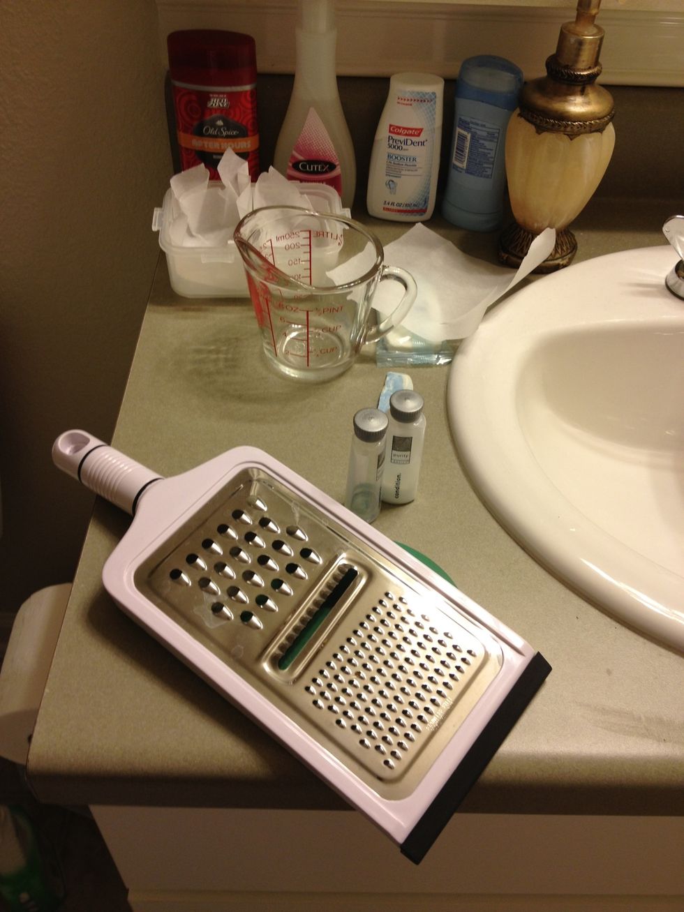 Gather your supplies! The stuff in the background aren't supplies