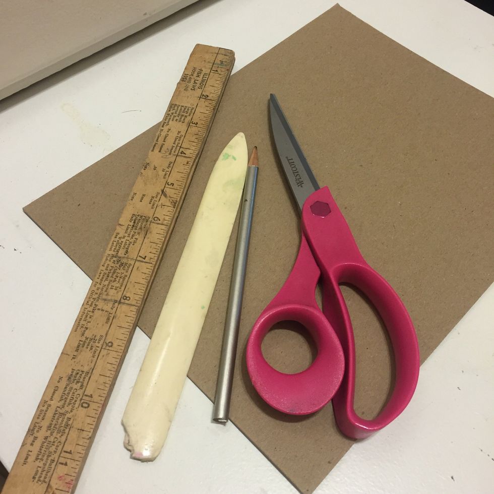 Gather your supplies! You can actually make this shadow box any size, just follow my measuring rules