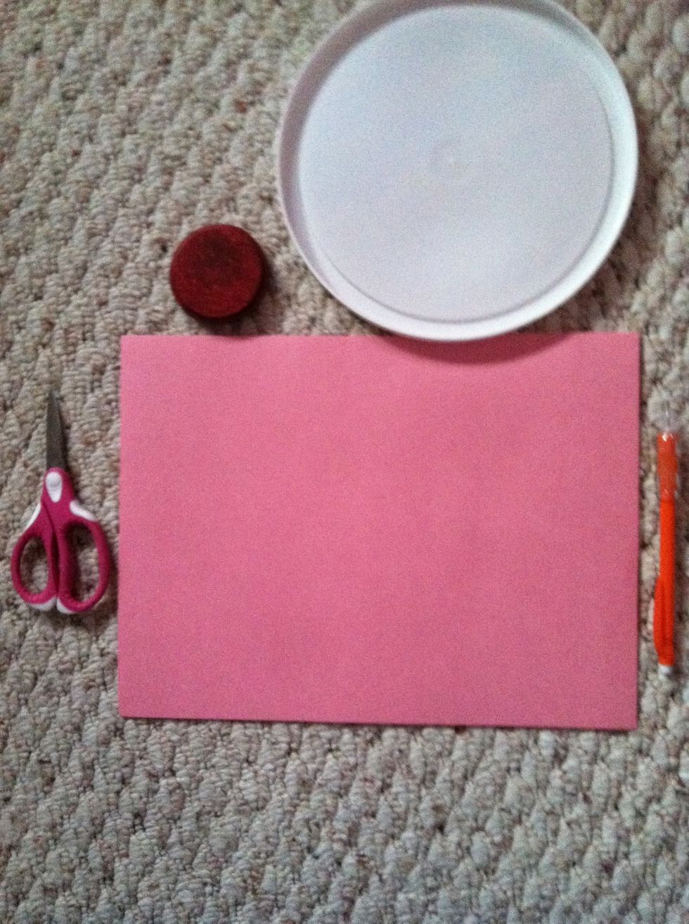 Gather your supplies you can use any color paper