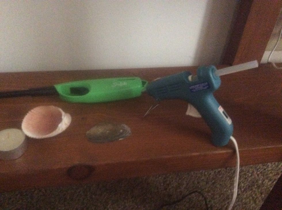 Gather your supplies you can use matches but a lighter is best