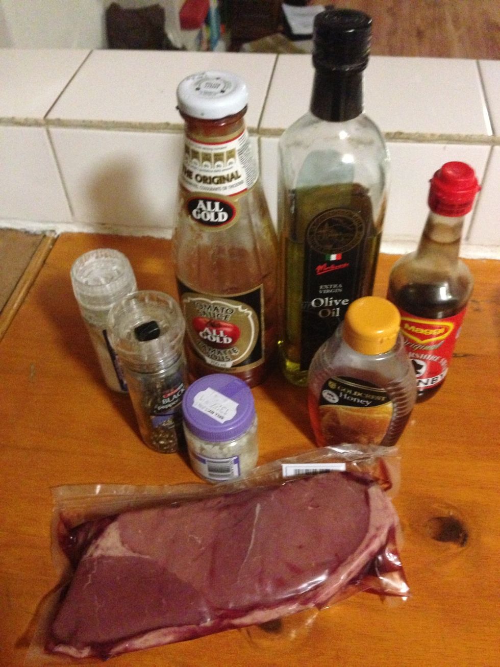 Gather your supplies You can use soy sauce instead of worcestershire sauce