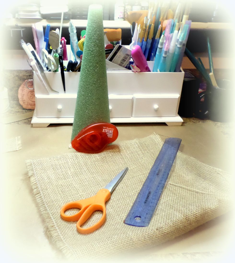 Gather your supplies. You will also need a marker, a ruler and scissors.